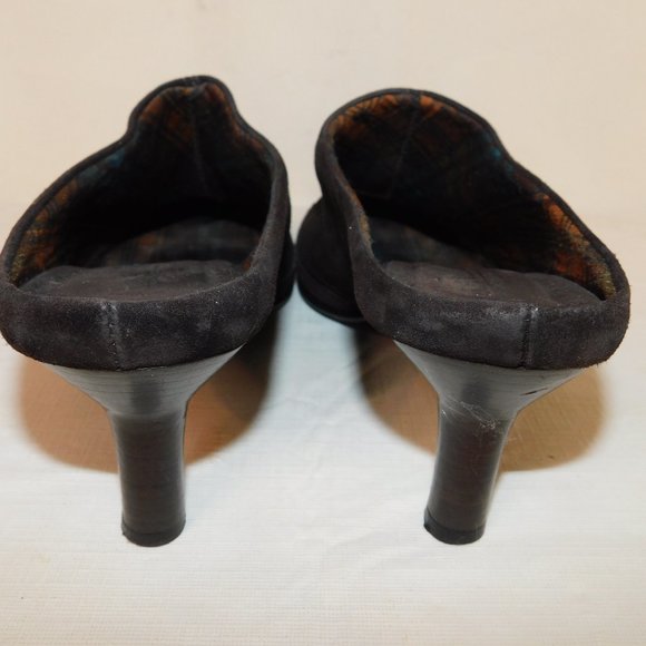 Aquatalia By Marvin K Made In Italy Suede Leather Heels Size 9 Slip On Western - Picture 5 of 12